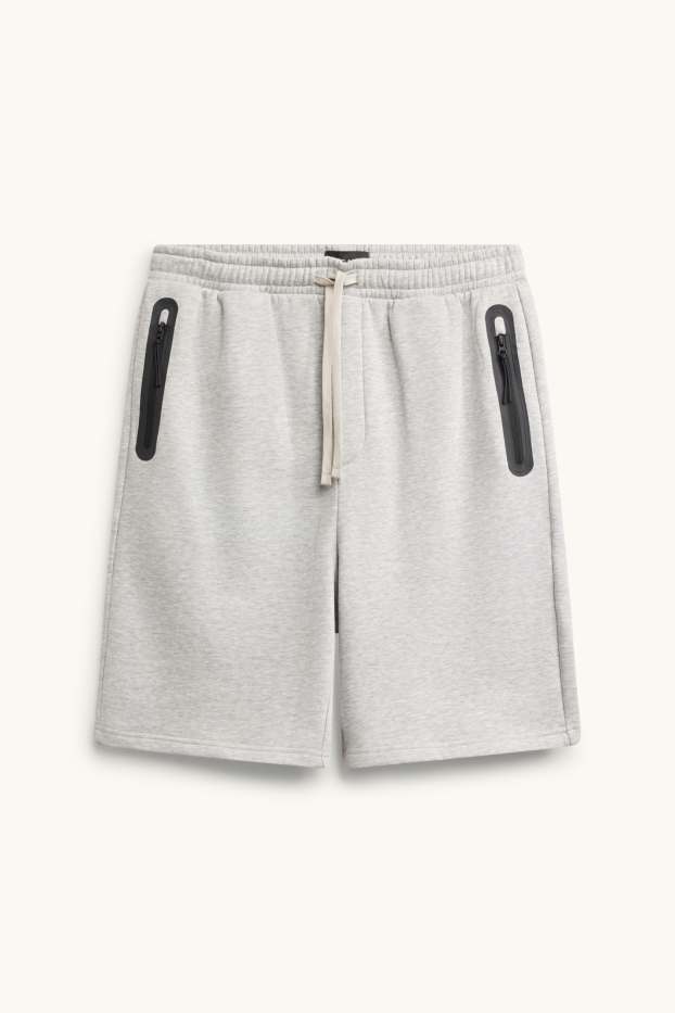 Home - Pantalons curts de xandall - gris jaspiat