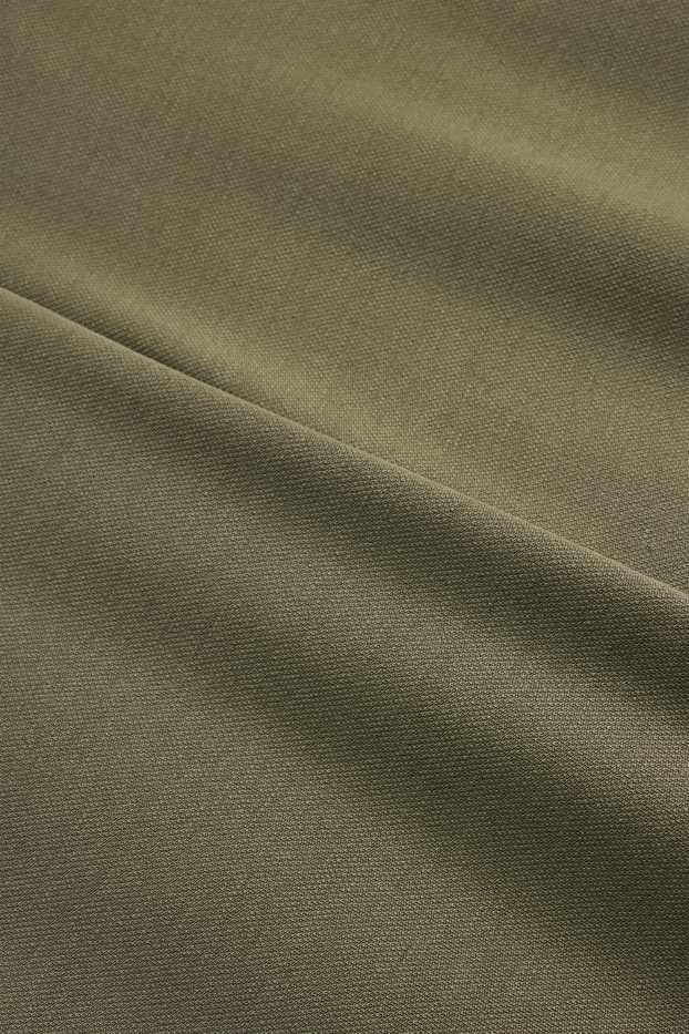 Damen - Stoffhose - Mid Waist - Palazzo - khaki