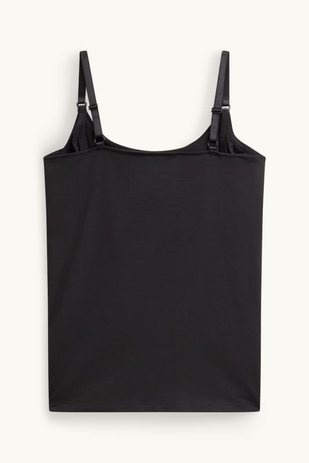 Damen - Multipack 2er - Still-Top - schwarz