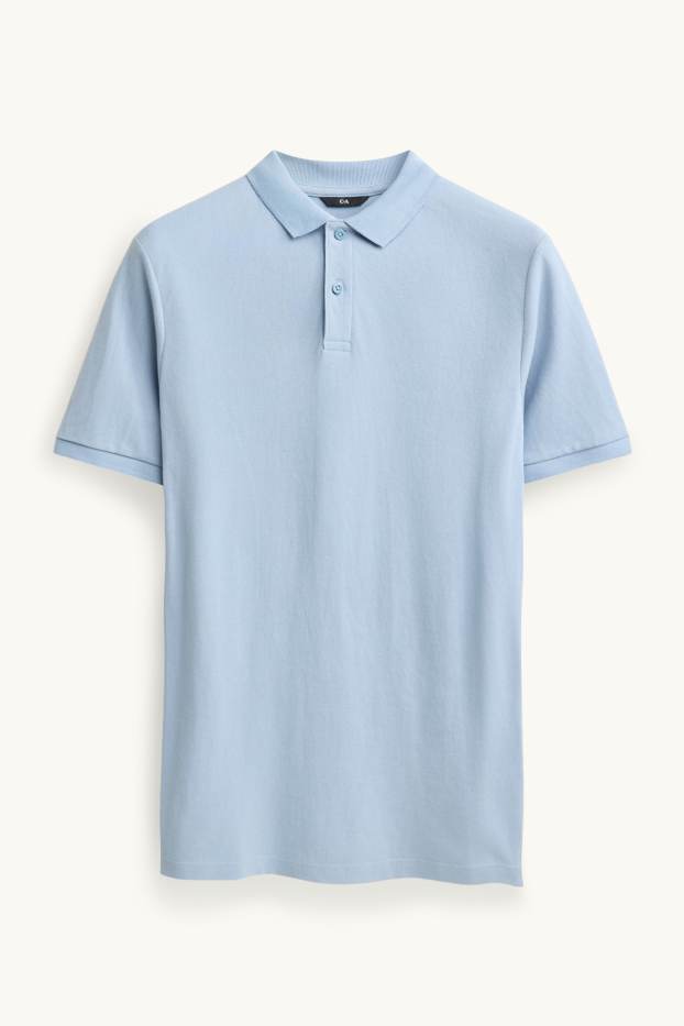 Men - Polo shirt - regular fit - light blue