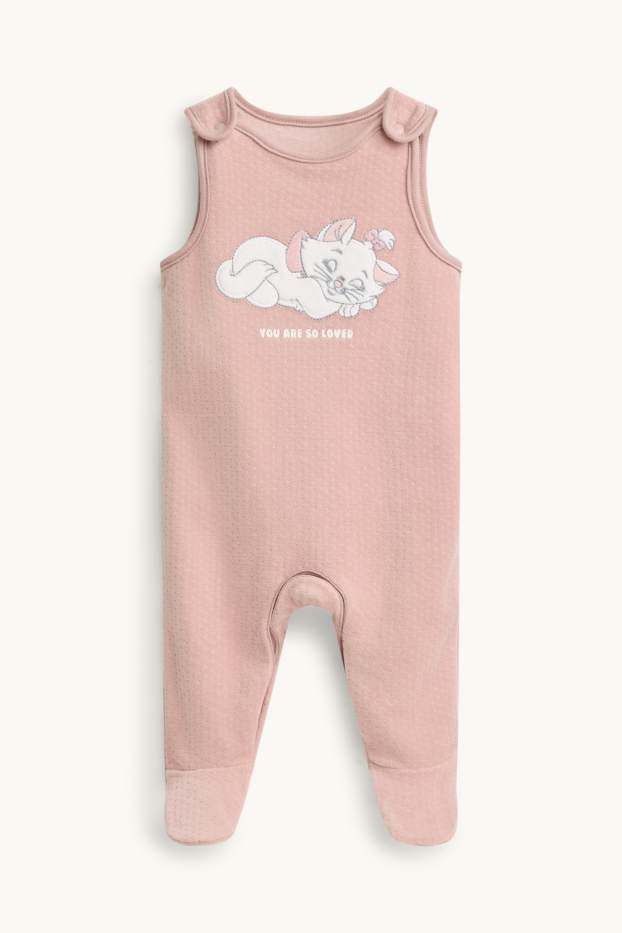 Unisexe - Aristochats - ensemble avec grenouillère - 2 pièces - blanc / rose