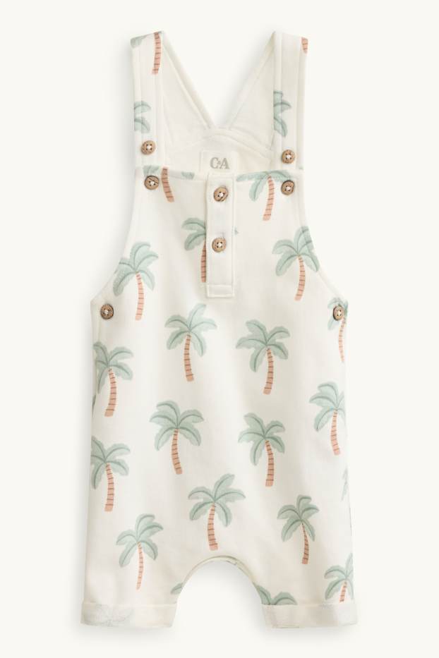 Baby Buben - Palme - Baby-Outfit - 3 teilig - weiß