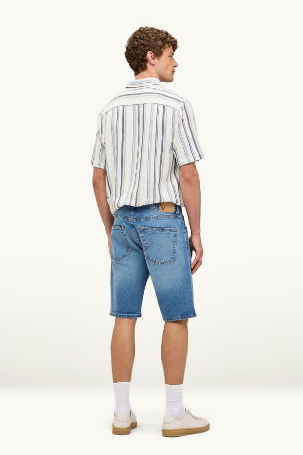 Uomo - Bermuda di jeans - jeans blu