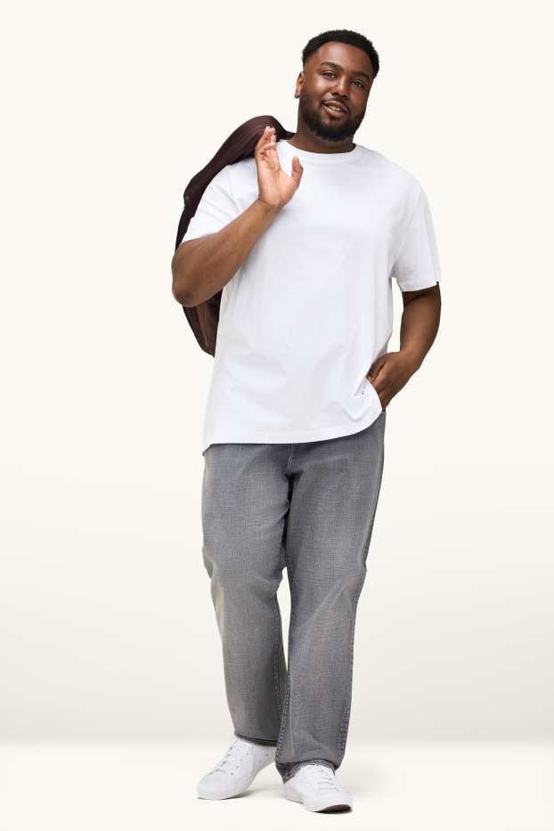 Heren - Straight jeans - LYCRA® - jeanslichtgrijs