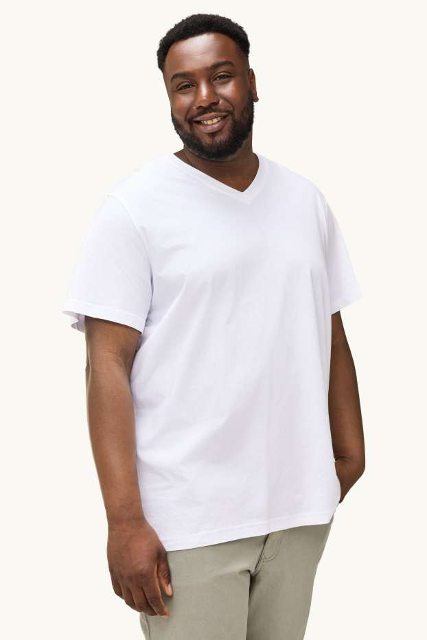 Uomo - T-shirt - regular fit - bianco