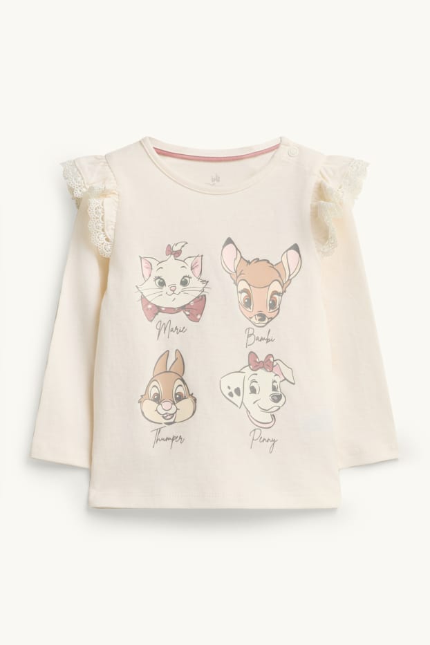 Miminka - dívky - Disney - outfit pro miminka - 3dílný - krémové barvy