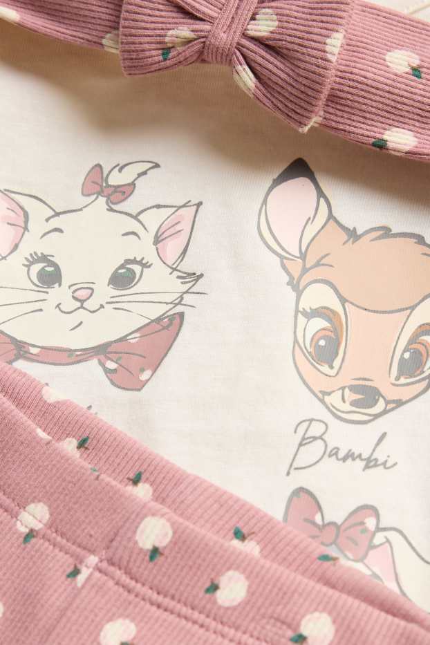 Miminka - dívky - Disney - outfit pro miminka - 3dílný - krémové barvy