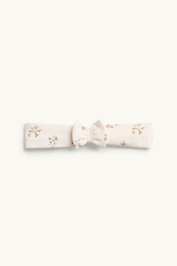 Baby Mädchen - Blümchen - Baby-Outfit - 3 teilig - hellgrün
