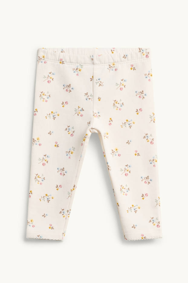 Baby Mädchen - Blümchen - Baby-Outfit - 3 teilig - hellgrün