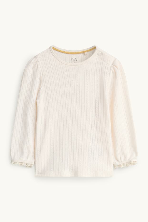 Bébés filles - Petites fleurs - tenue bébé - 2 pièces - jaune