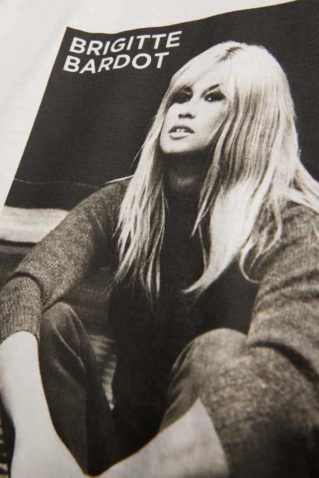 Damen - T-Shirt - Regular Fit - Brigitte Bardot - weiss