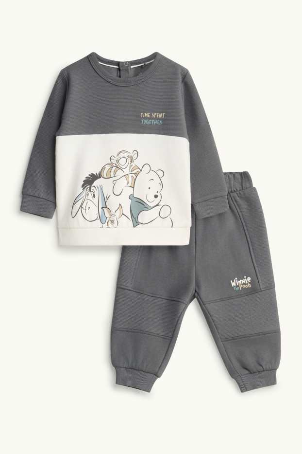 Nadó nen - Winnie the Pooh - conjunt per a nadó - acanalat - 2 peces - gris