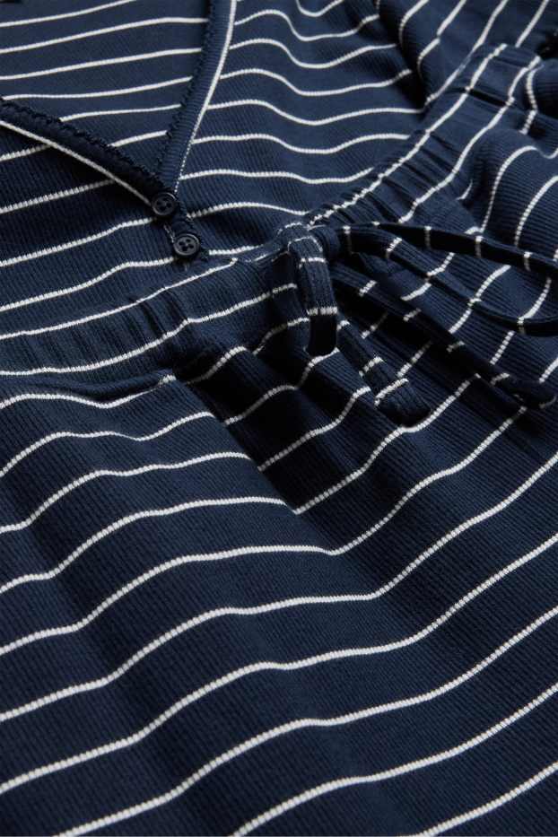 Dona - Pijama - de ratlles - blau/blanc