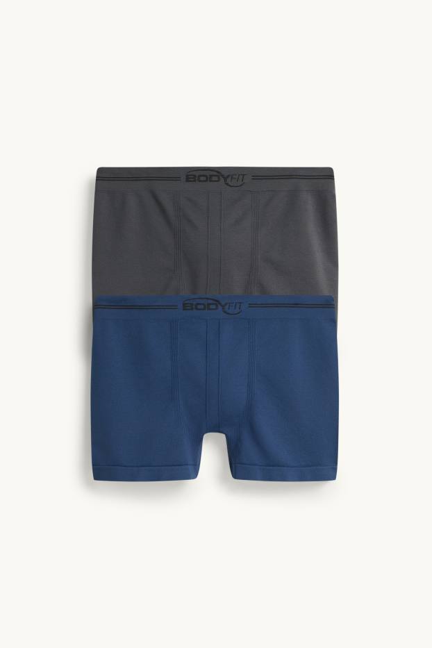Men - Multipack of 2 - trunks - seamless - dark blue