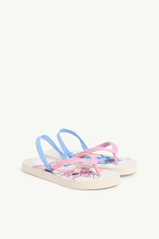 Kinder Mädchen - Lilo & Stitch - Badesandalen - rosa / hellblau