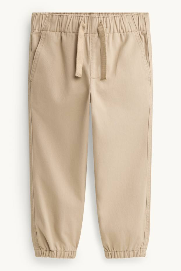 Kinder Buben - Hose - Relaxed Fit - hellbraun