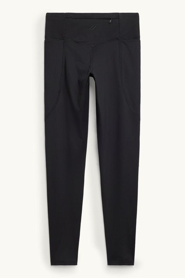 Damen - Sport-Leggings - 4 Way Stretch - UV-Schutz - schwarz