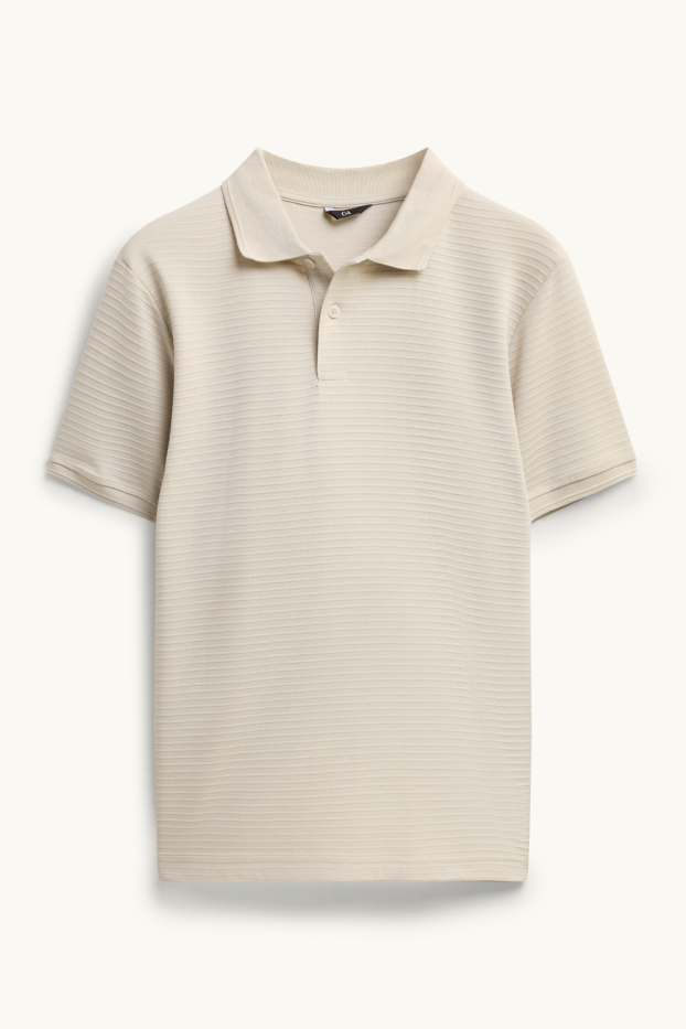 Bărbați - Tricou polo - bej