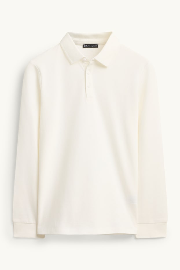 Kinder Buben - Poloshirt - weiß