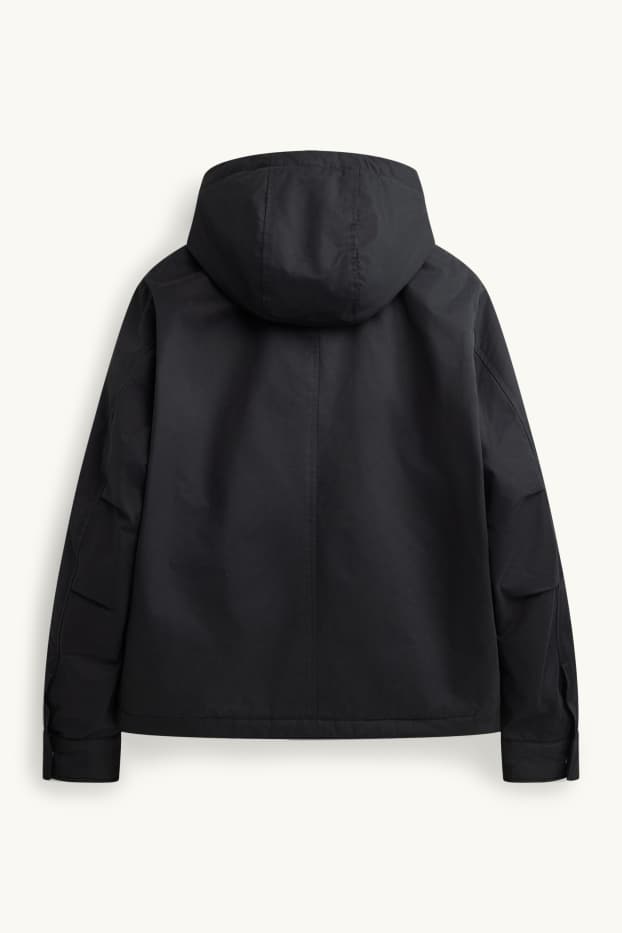 Hommes - Veste à capuche - doublée - noir