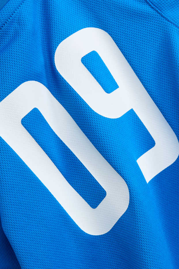 Kinder Jungen - Frankreich - Kurzarmshirt - blau