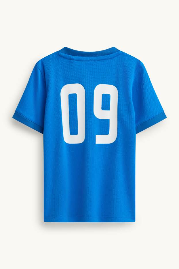 Kinder Jungen - Frankreich - Kurzarmshirt - blau