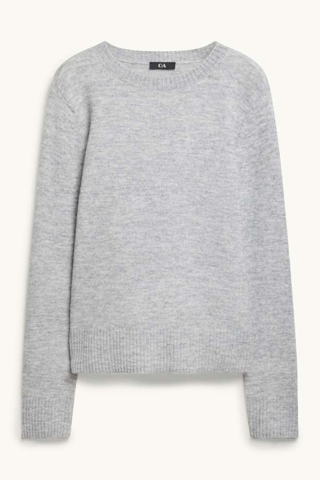 Damen - Pullover - hellgrau