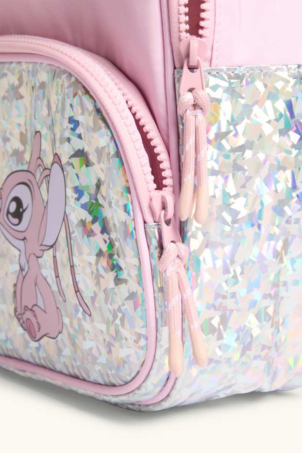 Nena - Lilo & Stitch - motxilla - efecte brillant - rosa