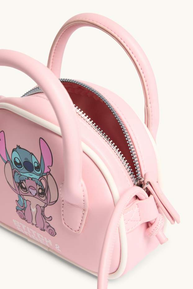 Bambine - Lilo & Stitch - borsa a tracolla - similpelle - rosa