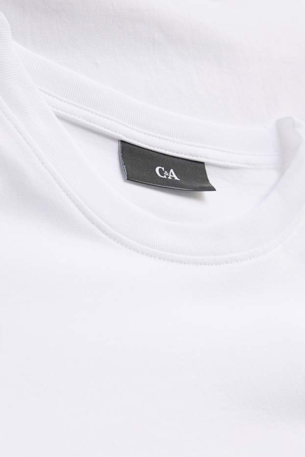 Heren - Longsleeve - regular fit - wit