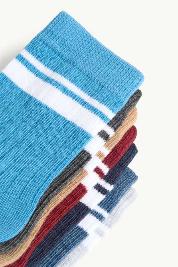 Kinder Jungen - Multipack 7er - Socken - gerippt - blau