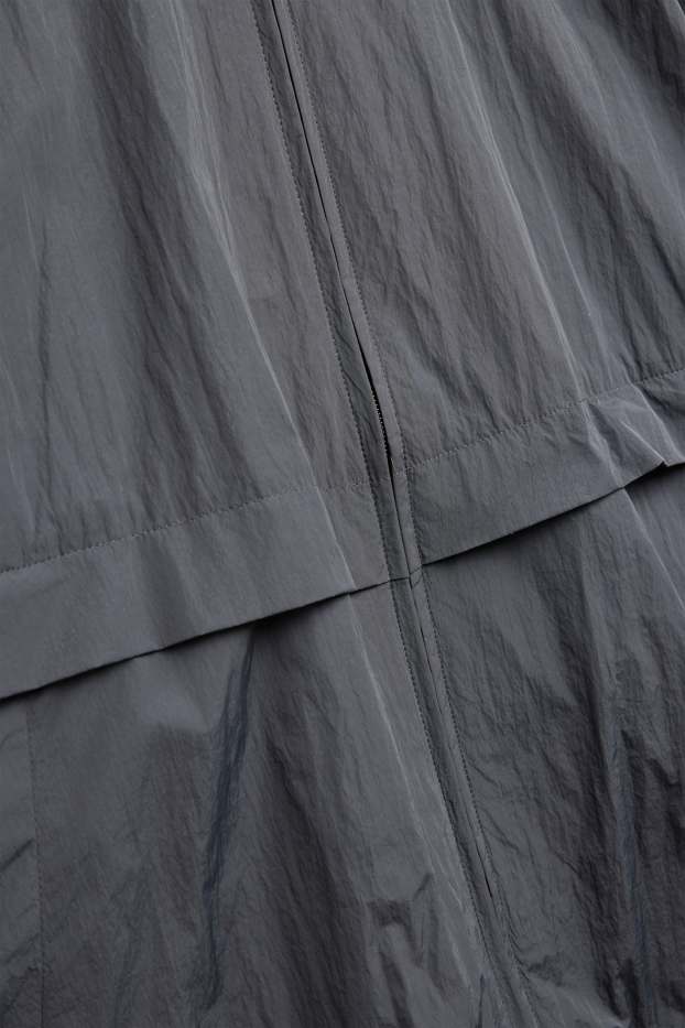 Uomo - Giacca impermeabile con cappuccio - idrorepellente - nero