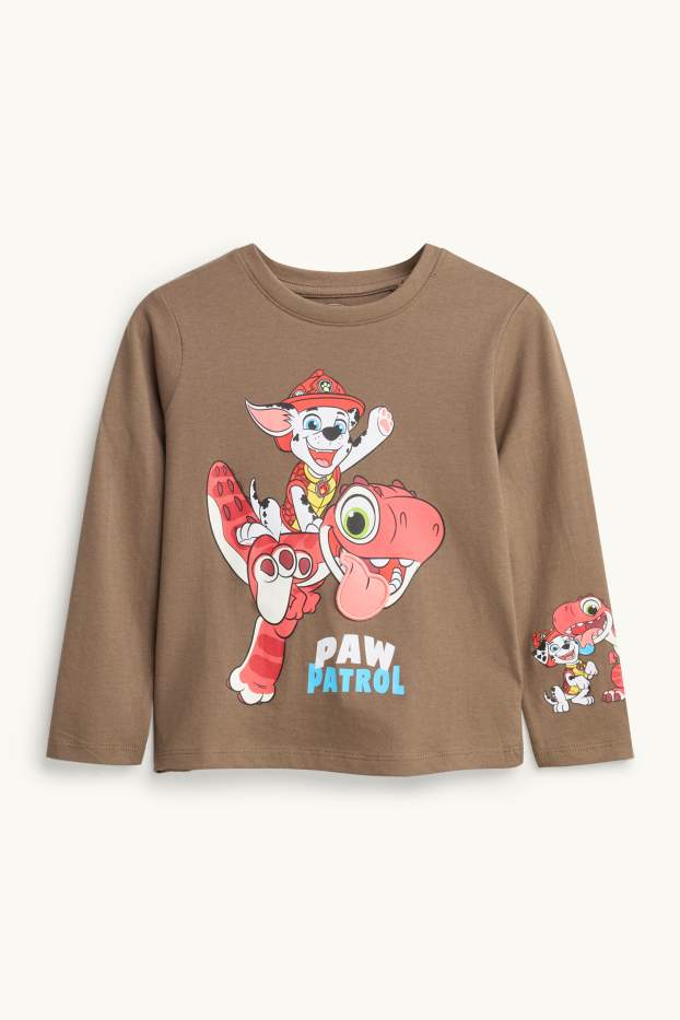 Kinderen: jongens - PAW Patrol - Marshall - longsleeve - lichtbruin