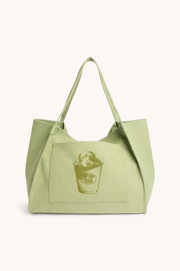 Damen - Großer Shopper - grün