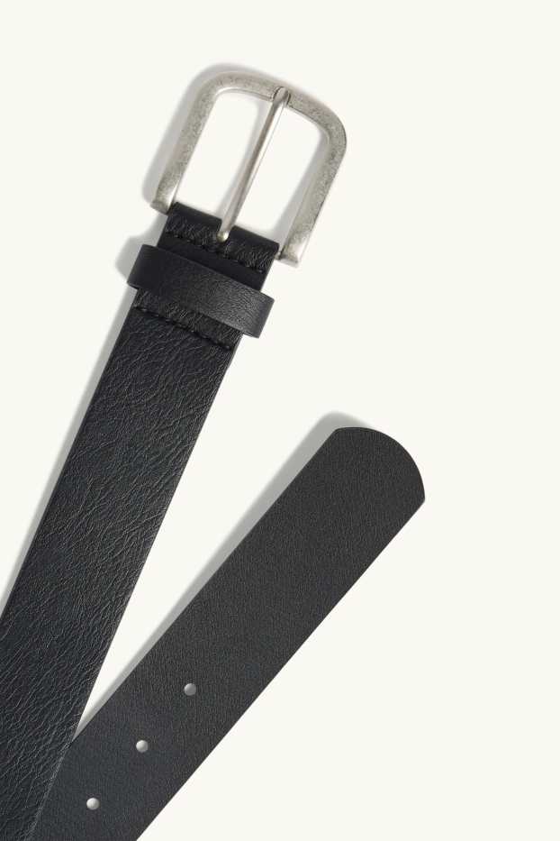 Hommes - Ceinture - matière synthétique - noir