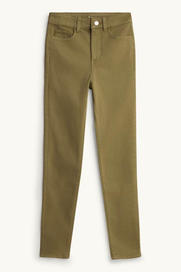 Damen - Jegging Jeans - High Waist - khaki