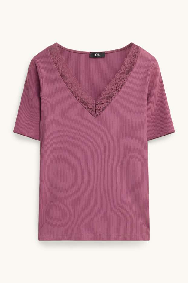 Femmes - T-shirt - violet