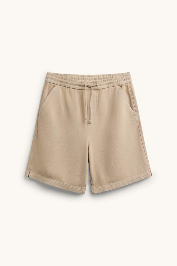 Herren - Jeans-Shorts - beige