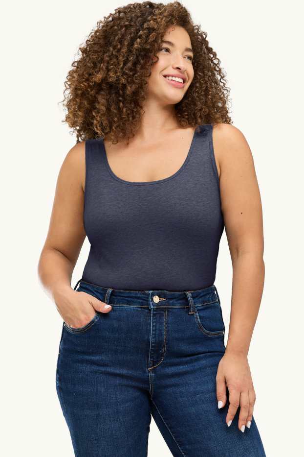 Femmes - Lot de 2 - haut  - bleu foncé