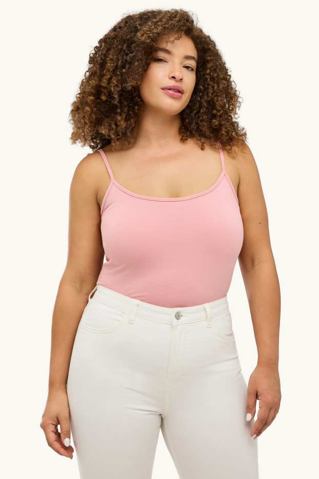 Damen - Multipack 2er - Top - weiß / rosa