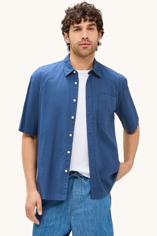 Herren - Hemd - Relaxed Fit - Kent - dunkelblau