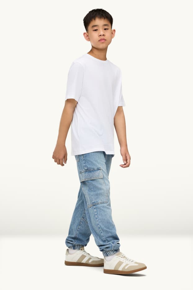 Kinderen: jongens - Cargojeans - blauw