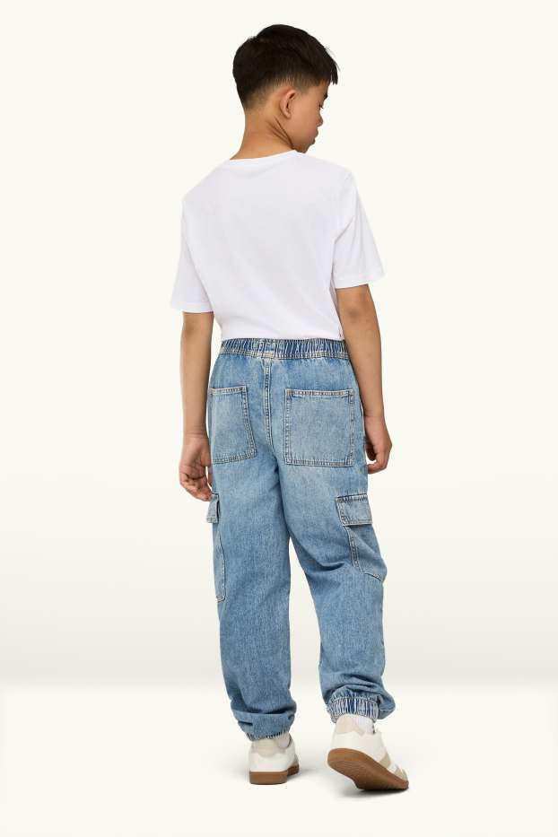 Kinderen: jongens - Cargojeans - blauw