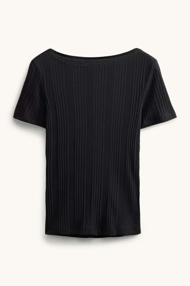 Femmes - T-shirt - noir