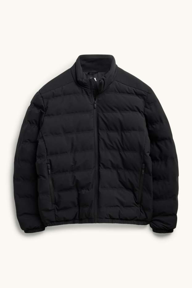 Home - Jaqueta embuatada tècnica - amb folre - impermeable - negre