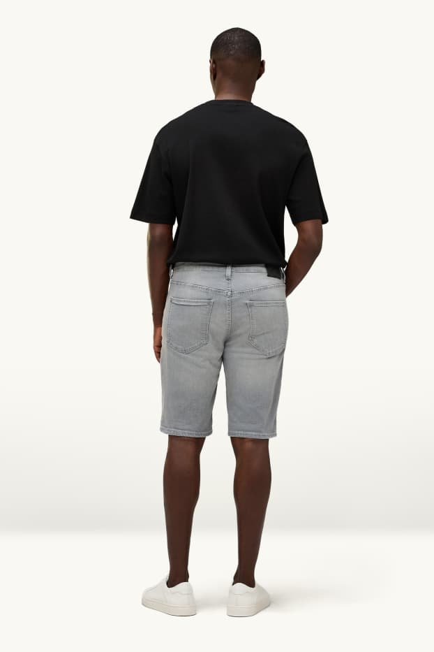 Hommes - Short en jean - slim fit - jean gris
