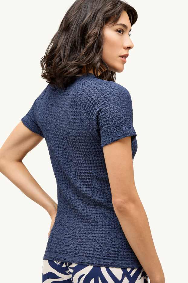 Women - T-shirt - regular fit - dark blue