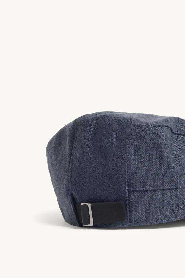 Heren - Flat cap - donkerblauw