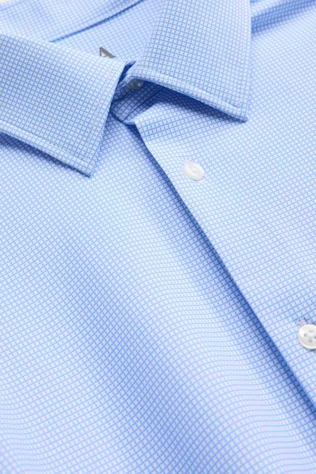 Heren - Business-overhemd - slim fit - kent - Flex - met patroon - lichtblauw