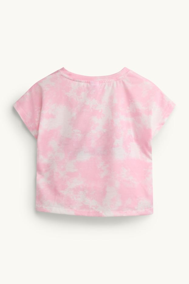 Copii - Fete - Cinnamoroll - tricou cu mânecă scurtă - aspect lucios - cu model - alb / roz